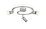 Philips Lighting Limbali Lampada Faretti a Spirale 3 Luci 3 x 50 W, Argento