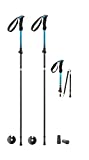Ferrino Ortles, Bastoncini da Trekking Unisex Adulto, Azzurro, 115-135 cm - piegato 40 cm
