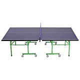 homcom Tavolo da Ping Pong Professionale Pieghevole Interno Esterno con 8 Ruote 152.5 × 274 × 76cm