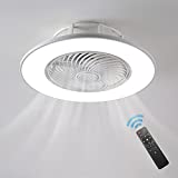Ventilatore da Soffitto con Luce Ventilatori Soffitto con Telecomando LED Moderna 85W Ventilatore...
