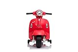 Babycar Moto Elettrica per Bambini Piaggio Mini Vespa ( Rosso ) 6 Volt con luci e Suoni Ufficiale...