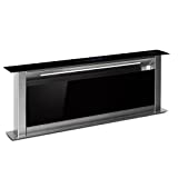 Klarstein Downdraft Cappa Aspirante 90 cm, Cappa Cucina Con Flusso d'Aria 576m³/h, 10 Modalità di...