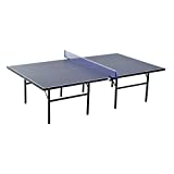 homcom Tavolo da Ping Pong Indoor Pieghevole in Legno MDF e Acciaio, 152.5 x 274 x 76cm