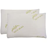 Baldiflex - Coppia di Cuscini in Memory Foam, Modello Saponetta, Fodera in Aloe Vera