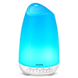 VicTsing 150ml Diffusore di Oli Essenziali, Diffusore di Aromi con Modalità Sonno, Umidificatore...