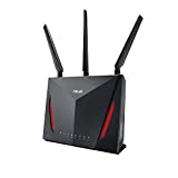 Asus RT-AC86U Router Wireless AC2900 Dual-band Gigabit 802.11ac, MU-MIMO, AiProtection, 3G/4G...