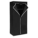 SONGMICS Guardaroba in TNT, Armadio con Copertura e Barra Appendiabiti, Organizzatore per Borse...