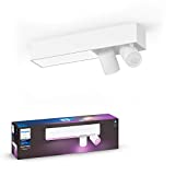 Philips Hue White And Color Centris Plafoniera Smart LED Integrato e 2 Faretti Orientabili Inclusi,...