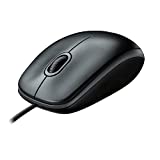 Logitech B100 Mouse USB Cablato, 3 Pulsanti, Rilevamento Ottico, Ambidestro, PC/Mac/‎Laptop,...