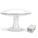 Antenna TV Omnidirezionale Terrestre DVB-T/T2, per Interno e Esterno - 12/24/220V - Filtro LTE 4G...