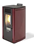 Stufa a pellet Fiorina 74 da 8 kw (Rosso)