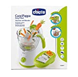 Chicco Cuocipappa Easy Meal, Cottura a Vapore e Omogenizzatore, Bianco e Grigio