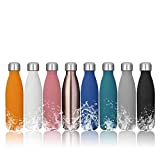 king do way Portatile Borraccia in Acciaio Inox Termica Bottiglia d'Acqua Sportive 500ml per...