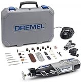 Dremel 8200KN Platinum Kit Multiutensile a Batteria, 5 Complementi, 65 Accessori, 10.8 V, Grigio