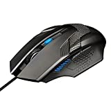 TECKNET Mouse Gaming, Raptor Mouse da Gioco USB Ottico, 3200 DPI con Diversi Livelli Regolabili,...