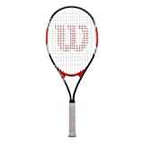 Wilson Fusion XL, WRT30270U3 Racchetta da Tennis, Tennisti Amatoriali e Principianti, Nero/Rosso,...