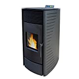 Nemaxx P12 Stufa Camino a pellets 12kW Riscaldamento con Camino a Pellet