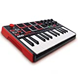 AKAI Professional MPK Mini MKII - Tastiera MIDI Controller USB con 25 Tasti, 8 PAD, Potenziometri e...