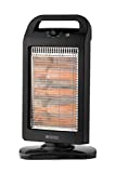 Olimpia Splendid 99545 Solaria Evo Stufa Alogena 1200 W con Base Oscillante , Nero
