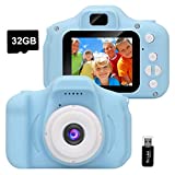 GlobalCrown Fotocamera Bambini,Mini Ricaricabile Fotocamera Digitale per Bambini Videocamera Regali...