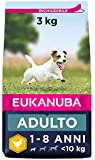 Eukanuba Cibo Secco per Cani Adulti Attivi di Taglia Piccola, Ricco di Pollo Fresco, 3 kg