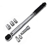 S&R Chiave Dinamometrica 3/8‘ (19-110 Nm) da 37.5 cm. Set completo con Prolunga 7.5 cm + 2...