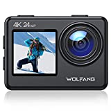 WOLFANG Dual Color Screen Action Cam GA200 4K 24MP WiFi Fotocamera 40M Impermeabile Subacquea...