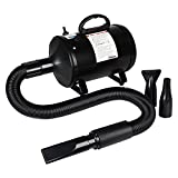 DAWOO Soffiatore per Cani 2800W/3.8 HP,Asciugatore per Cani Toelettatura per Cani, con 4 Ugelli...