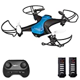 tech rc Mini Drone Facile da Pilotare con Due Batterie Funzione di Un Pulsante di Decollo/...