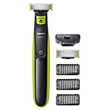 Philips QP2520/30 OneBlade Rade, Regola e rifinisce la barba di qualsiasi lunghezza, 3 Pettini...