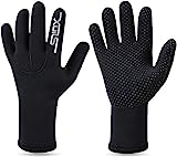 QKURT Guanti in Neoprene da 3 mm - Guanti da Sub Caldi Guanti da Sub, Guanti da Sub per Adulti...