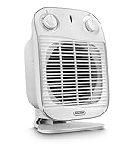 De'Longhi HFS50A20.WH Termoventilatore Vertical Edge, 2000 W, Plastica, Bianco