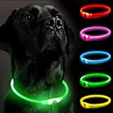 Collare Cane, SerDa-Run Collare Luminoso Per Cani, Taglia Regolabile Collare Luminoso Cane, Ci Sono...