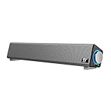 TaoTronics Soundbar per Computer Cablata USB con Ampia Compatibilità Altoparlante PC con Ingresso...