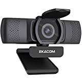 Webcam con microfono, EKACOM 1080P Full HD Streamcam con autofocus a 30 fps, webcam USB per chat...