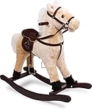 4101 Cavallo a dondolo 'Zottel' small foot, in legno e tessuto, con effetti sonori (suono di zoccoli...