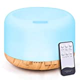 TENSWALL - Diffusore di aromi, 500 ml, umidificatore a ultrasuoni, con telecomando, nebulizzatore...