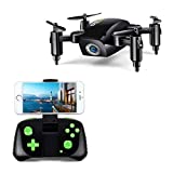 Mini Drone pieghevole a 6 assi giroscopio Altitude Hold RC Quadcopter con videocamera WiFi HD FPV...