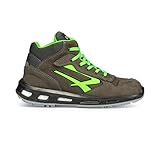 U-Power - Scarpe di sicurezza grigio/verde S3 SRC, RL10174, 43 EUR
