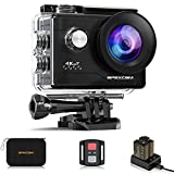 Apexcam 4K WiFi 20MP Action Cam Ultra HD Sports Cam Impermeabile Sott’acqua 40M 2'' Action Camera...