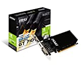 Msi GeForce GT710 2GD3H LP Scheda Grafica, 2 GB GDDR3, PCI Express 2.0, HDMI + DL-DVI-D, Nero