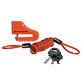 Master Lock 8303EURDPS Antifurto Moto Bloccadisco, Perno con Diametro 5.5 cm, Rosso