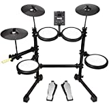 RockJam Mesh Head Kit, otto pezzo kit Electronic Drum con Mesh Head, facile assemblare rack e Drum...
