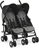 Chicco Echo Twin Passeggino Gemellare, Nero Carbone (Coal)