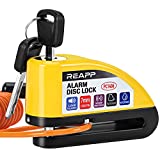 REAPP Bloccadisco Moto Lucchetto Moto Antifurto con Allarme Sonoro 110DB, Blocca disco Moto...