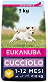 Eukanuba Cibo Secco per Cuccioli in Crescita, per Cani di Taglia Piccola, Ricco di Pollo Fresco, 3...
