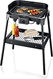 Severin PG 2792 Barbecue-Grill 2500W, con Piedi, Termostato regolabile, Nero