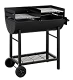 Tepro 1037 griglia a Carbone Detroit - Vassoio per griglia a Carbone per Barbecue con Carrello