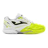 Joma T.Set Men-Pádel, Scarpe da Tennis Uomo, Giallo Fluo, Bianco, 46 EU