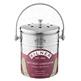 Kilner - Compostiera da Cucina, in Acciaio Inox, 2 l, Colore: Argento